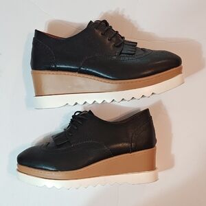 Black and Tan Women's Wedge Shoes